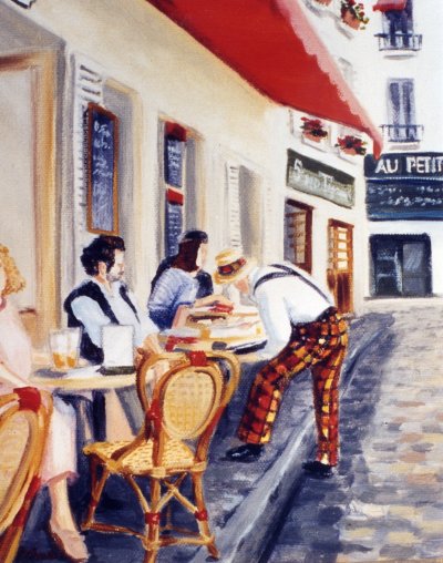 Cafe at Montmartre, France